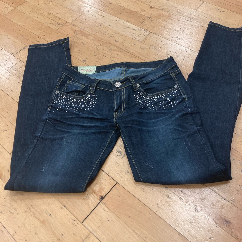 Machine Brand Rhinestone Jeans - Picture 3 of 7